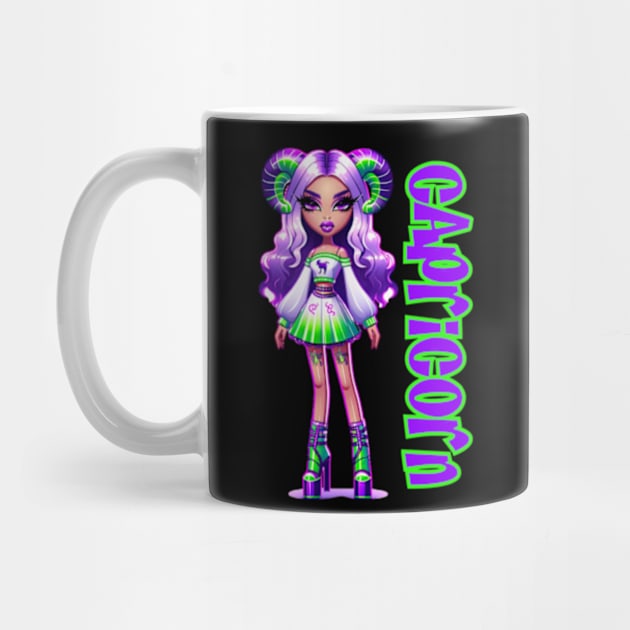 Capricorn Szn Dollz Zodiac Birthday Baddie Anime by Lavender Celeste